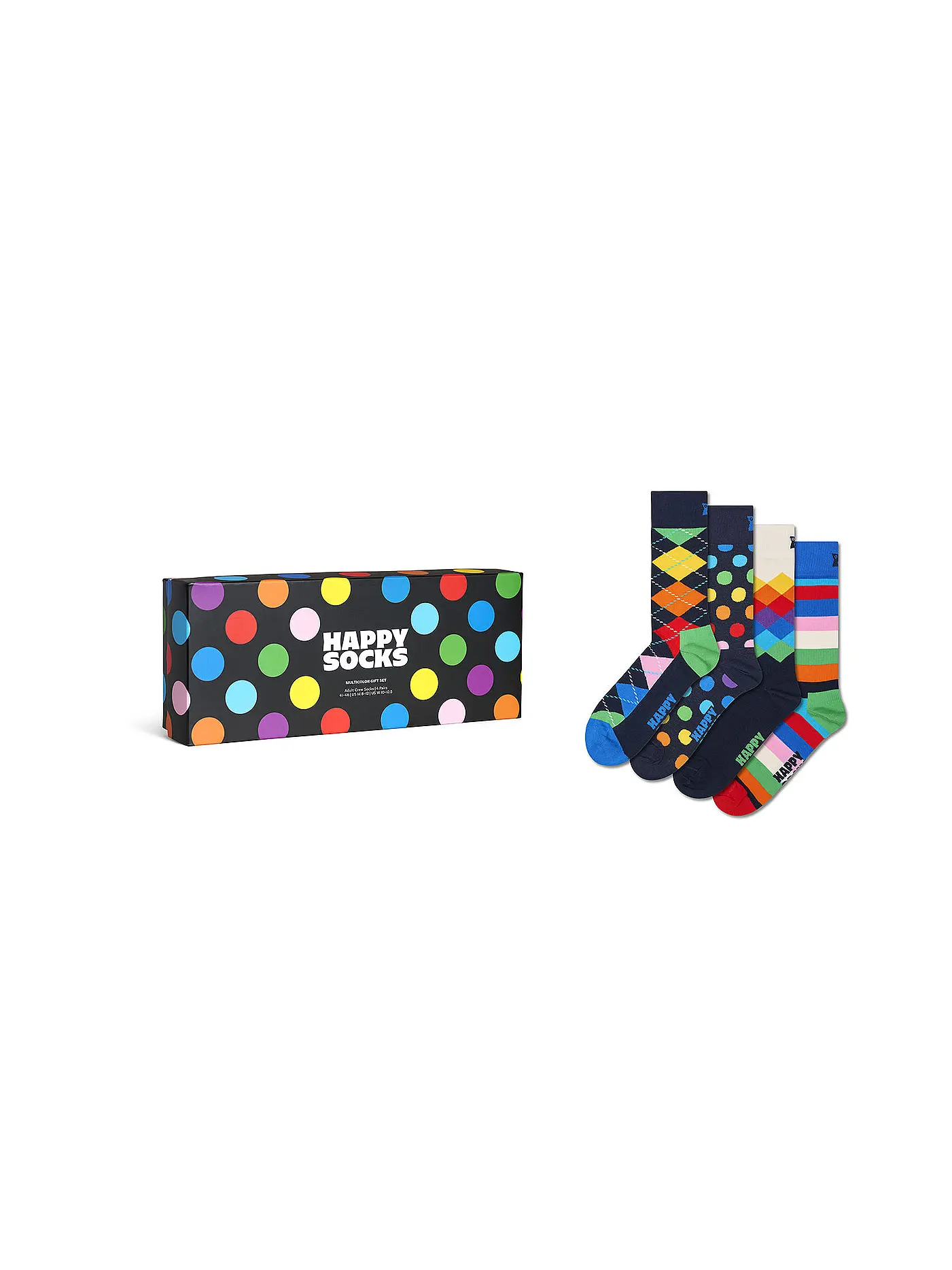 HAPPY SOCKS | Damen Geschenkset 4er Pkg. MULTI 36-40 black | 